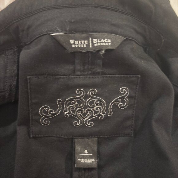 White House Black Market Black Jacket Blazer Women’s Size 4 - Picture 6 of 6